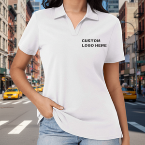 Custom High Quality Polo Shirt Summer Breathable Custom Logo Wholesale Womens Polo Shirts Short Sleeve Work Polo Shirt With Logo