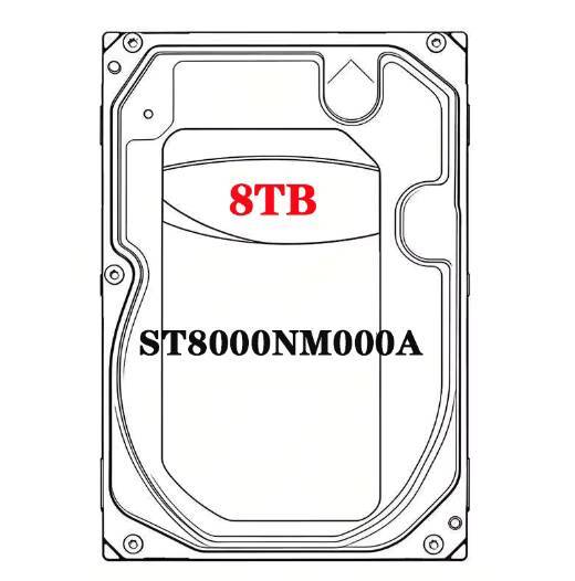 ST8000NM000A 8TB 3.5" Internal Enterprise Hard Drive SATA 6Gb/s 7200RPM 256MB Cache NAS Server Storage HDD