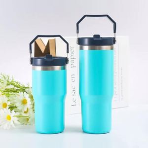 Mug de voyage portable en acier inoxydable avec poignée, gobelet isotherme sous vide de 20 oz pour usage quotidien - Product Image 1