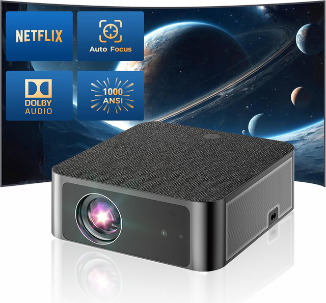 Y3pro 3500 Lumens High Brightness 4K Video Projector Intelligent AI Voice Remote Control Portable Built-in Speakers for Home