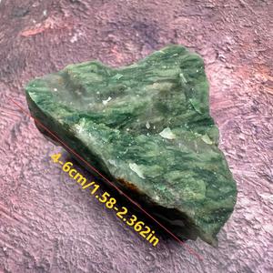 Jade Verde Africano, Cristal Crudo, Gema Irregular, Piedra Natural con Rayas, Tema de Amor, para Decoración, Regalo, Colección, CrystalHola - Product Image 2