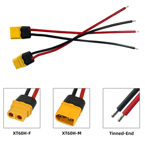 Rakitan Kabel Konektor XT60 Male Female, Kabel Silikon XT60 Plug Harness untuk Konektor Kabel Daya Baterai Model Drone RC - Product Image 2