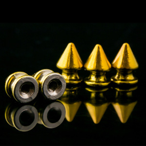 Rivets coniques en alliage de zinc 8x12mm durables pour accessoires de chaussures et de vestes en cuir - Product Image 1