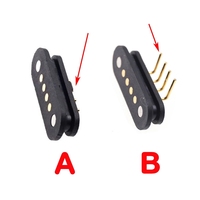Pogo-fuente de alimentación de 4 pines, Conector de Cable de carga magnético USB, fuente de alimentación de 2,50mm