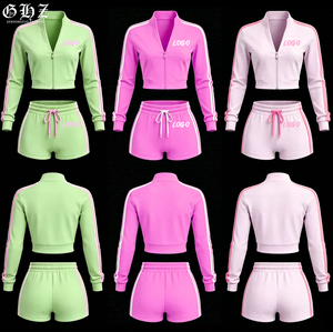Y2K Velour Women's <strong>Shorts</strong> Set Custom LOGO Casual <strong>Velvet</strong> Streetwear Zip Jacket and <strong>Shorts</strong> Tracksuits 2 Piece <strong>Shorts</strong> Sets Women - Product Image 1