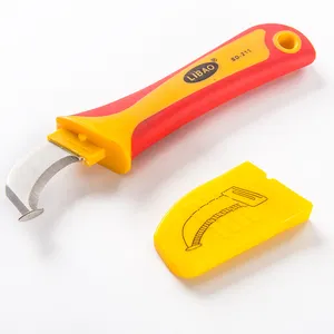Electrical Electrician Network Cable Terminal Wire Cutting Tool Bent Insulated Insulation Wire Stripper Vde Cutter Knife