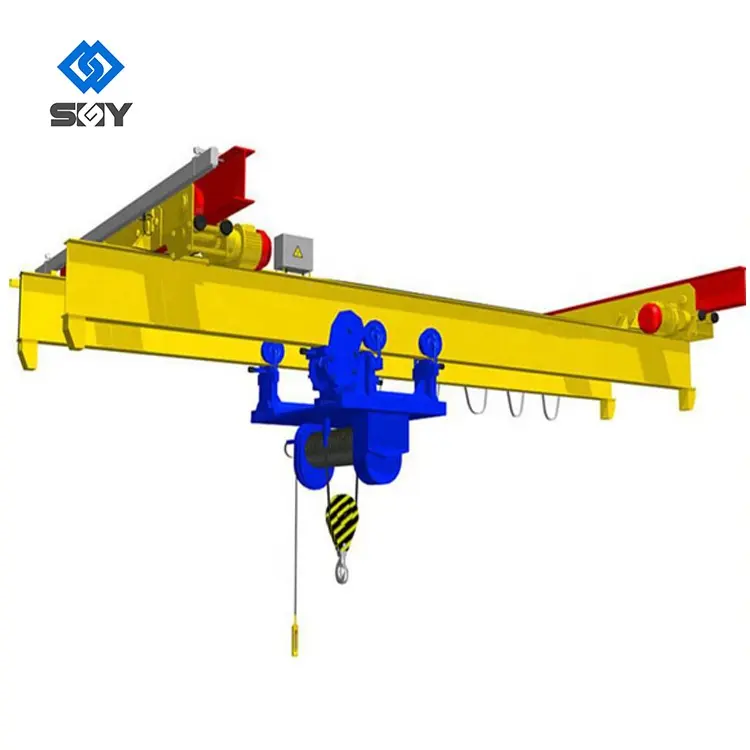 Lx Tipo 5 ton 10 ton 15 ton ponte suspensa guindaste motorizado guindaste aéreo com modelo CD Electric Wire Rope Hoist