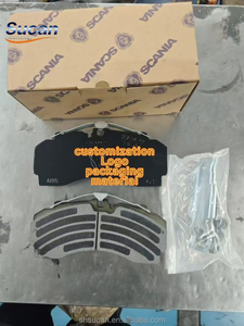 Plaquettes de frein à disque SUCAN personnalisées en usine WVA29087 29253 pour camions européens Benz Volvo Scania MAN DAF <span class=keywords><strong>SAF</strong></span>, Emark IATF16949 - Product Image 2