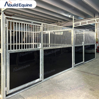 Kits de Boxes à Chevaux Extérieurs Portables Facilement Déplaçables et Boxes à Chevaux avec Toit