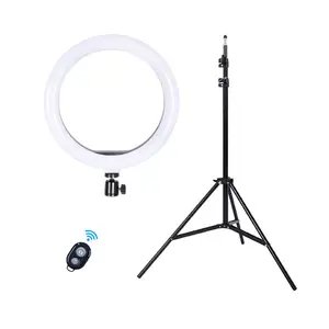 Makeup 33CM RGB With 210CM Tripod Stand Photographic Lighting Cheapest Aro Led Phone 14 18 Inch Ring Selfie Stick Camera Light