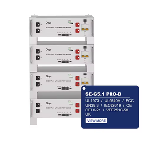 สำหรับแบตเตอรี่ลิเธียมโซลิดสเตต LiFePO4 รุ่น SE-G5.1 Pro-B ระบบกักเก็บพลังงานแสงอาทิตย์ 51.2V 100Ah 5.12kWh 6000 รอบการใช้งาน 10 ปี - Product Image 3
