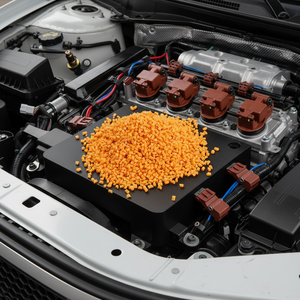 Gránulos de <span class=keywords><strong>PBT</strong></span> <span class=keywords><strong>GF30</strong></span> Retardantes de Llama UL94 V0, Compuesto Modificado Reforzado con 30 Por Ciento de Fibra de Vidrio para Moldeo por Inyección - Product Image 3