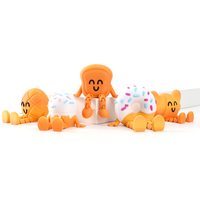 Vashine Figurines de poupées créatives miniatures imprimées en 3D en PLA, figurines d'action, poupée de pain colorée, décoration de bureau de dessin animé, jouets pour enfants