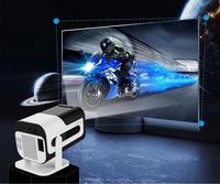 CA JY320 Mini vidéoprojecteur HD 4K à courte focale Smart Android 13 Objectif de mise au point automatique Résolution 720P pour la maison