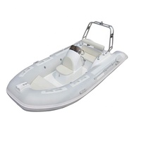 Bateaux pneumatiques rigides en fibre de verre Orca PVC Hypalon de 13 pieds CE RIB 390 des Pays-Bas pour l'aviron