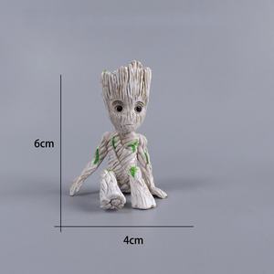 <span class=keywords><strong>Pot</strong></span> de fleurs en PVC fait main en forme d'homme-arbre, poupée à habiller pour miniatures assises - Product Image 6