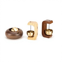 Service CNC Bois OEM : Accessoire de sonnette créatif en bois massif, forme découpée au laser avec cadre en bois pour l'artisanat