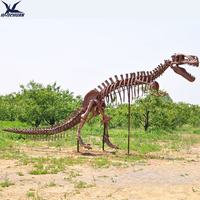 Squelette de T-Rex en fibre de verre grandeur nature, réplique de fossile de dinosaure sur mesure pour la décoration des musées, des centres commerciaux