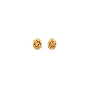 Pendientes de Oro Amarillo con Zafiro Rosa Cabujón y Detalles de Diamantes, Engaste Biselado, Joyería de Lujo para Mujer - Product Image 3
