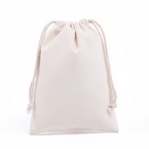 Wholesale Promotion Custom Eco-Friendly Canvas Gift Bags Pure Cotton Durable <b>Drawstring</b> Bags Packaging Straps Logo Printing - Product Image 3