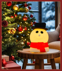 Lámpara de Silicona con Control Táctil que Cambia de Color, Serie Navideña Novedosa, con Diseño de Santa Claus Navideño para Niños, Regalo - Product Image 6