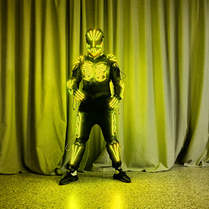 Dẫn quần áo dạ quang; Bộ Áo Giáp Chiến Binh mặt nạ sắt bảy màu; bộ áo giáp Robot Halloween. - Product Image 3