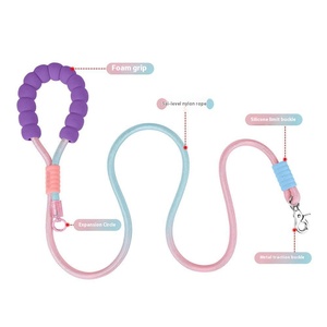 Correa <span class=keywords><strong>de</strong></span> perro <span class=keywords><strong>de</strong></span> nailon Premium para caminar, cuerda <span class=keywords><strong>de</strong></span> tracción <span class=keywords><strong>de</strong></span> grado <span class=keywords><strong>de</strong></span> carrera con color degradado, comodidad <span class=keywords><strong>de</strong></span> algodón <span class=keywords><strong>de</strong></span> burbujas y diseño resistente al desgaste - Product Image 6