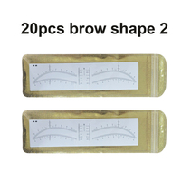 Stiker Alis Airbrush Grosir Baru, Stiker Panduan Pemetaan Alis, Stiker Sekali Pakai untuk Microblading, Stencil Pembentuk Alis