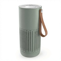 Penyaring Udara Pribadi Tipe HEPA dengan Filter Aktif Bon |   USB Rechargeable Kipas Kecil 3 Kecepatan dengan Aromaterapi Sage Green untuk