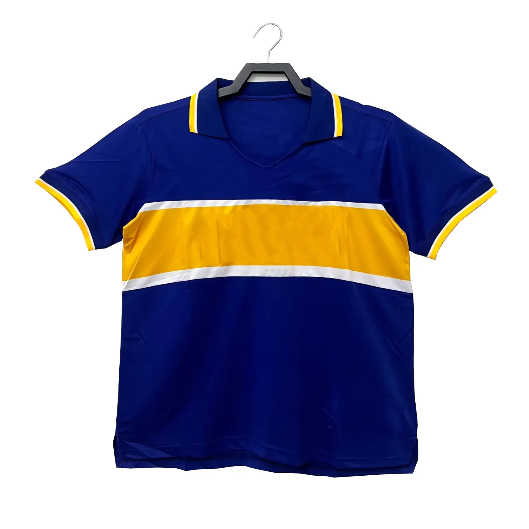 1996/97 Retro Jersey Youth Version Jersey Yellow And Blue Quick-Drying Sportswear