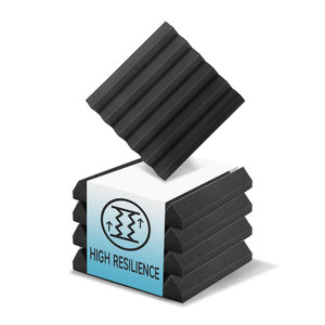 Plaque de mousse de polyuréthane de 2 pouces d'épaisseur, panneaux acoustiques d'absorption acoustique pour la salle de sport, cabines insonorisées, tapis d'<span class=keywords><strong>isolation</strong></span> acoustique en caoutchouc - Product Image 3
