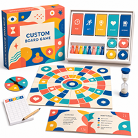 Jeu de société interactif personnalisé pour la famille et la salle de classe, avec design modulaire, en carton, pour le divertissement lors de fêtes