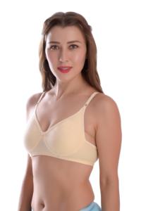 Soutien-gorge en polyester et coton pour femme, couvrant entièrement la poitrine, avec bretelles réglables |   Tissu doux |   U-Back |   Fermeture au dos |   Soutien-gorge sans couture de la taille A à la taille E - Product Image 4