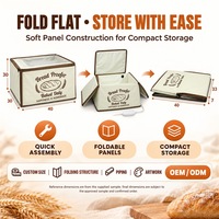 Boîte de levage de pâte à pain avec contrôle numérique de la température, panneaux souples pliables, pour la cuisson maison du pain au levain