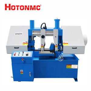 Scie à ruban horizontale HOTONMC GH4235 à double colonne, machine de découpe rapide, alimentation manuelle, moteur 0,75 kW, économe en énergie - Product Image 1