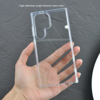 Coque de Téléphone Antichoc Hybride PC+TPU Armure Transparente Crystal Clear pour Samsung Galaxy S24 Ultra, Samsung S24 S25