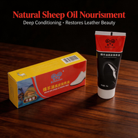 Baume d'entretien pour cuir à l'huile de mouton Jinyang 70G, matériau écologique, emballage vert recyclable