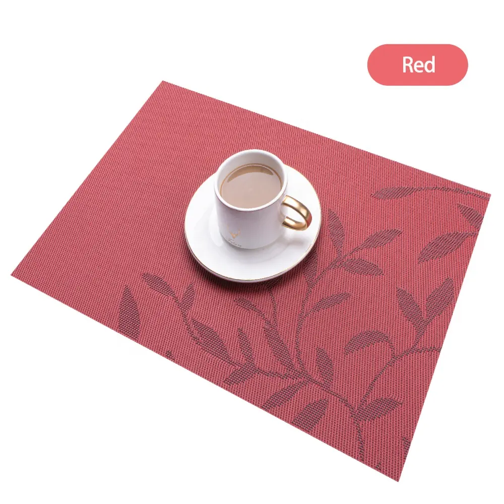 YIIDIAN Wholesale Retails Vinyle Woven Placemats Anti-slip Table Mats Sets Beautiful Decorative Mats for Home Party Easy to Wash
