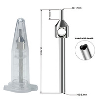 Extracteur de follicules FUE de précision, outil de tournage en acier inoxydable 0,7 mm-1,2 mm*4 mm