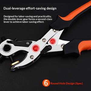 Pinza Multifunzione per Foratura in Acciaio ad Alto Tenore di Carbonio, Utensile Manuale per Forare Cinture e Cinghie - Product Image 3