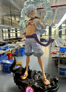 Statue <span class=keywords><strong>Nika</strong></span> Luffy Gear 5 grandeur nature de qualité supérieure, figurine d'anime en résine peinte à la main, détails fins, décoration d'intérieur, objet de collection - Product Image 5