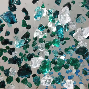 Color cristal piedra gota colgante iluminación Hotel Villa Hall Mall Gran Lujo proyecto personalizado araña - Product Image 2