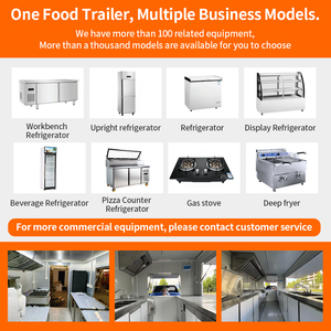 Carré américain Vintage World Italian Street Outdoor Catering Stand Kebab Kitchen Track Vending Food Cart Mobile - Product Image 4
