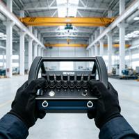 Control Remoto Hidráulico Industrial para Grúa de Taller, Sistema Completo Compatible con Válvulas Hidráulicas Multivía para Taller
