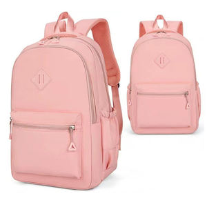 Sac à dos unisexe léger pour le collège étanche à la mode fermeture à glissière design élégant doublure en polyester pour étudiants - Product Image 2