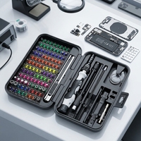 Vente flash : Kit de tournevis 132 en 1, outils de réparation de précision magnétiques en acier CR-V de qualité pour téléphone et électronique
