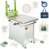 Impresora de Pantalla Manual al Vacío SGW para Impresión en Películas de PVC y Sustratos Delgados, Mesa de Succión de Acero Inoxidable