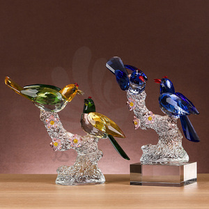 Adorno de Cristal con Diseño de Pájaro, Estilo Elegante, Cristal Blanco, Decoración para el Hogar, Regalo para Bodas o Mudanzas - Product Image 2