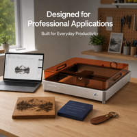 Máquina de Grabado Láser de Diodo de 10W/20W, Fabricante de Máquinas de Grabado Portátiles Refrigeradas por Aire de Escritorio de 400x380 mm para Madera, Acrílico y Cuero