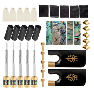 Kit de grenouillère pour <span class=keywords><strong>archet</strong></span> de <span class=keywords><strong>violoncelle</strong></span> de luthier avancé, grenouillères en ébène de qualité supérieure, œillets pour un remplacement transparent sur les archets <span class=keywords><strong>4</strong></span>/<span class=keywords><strong>4</strong></span> et <span class=keywords><strong>3</strong></span>/<span class=keywords><strong>4</strong></span> - Product Image 3